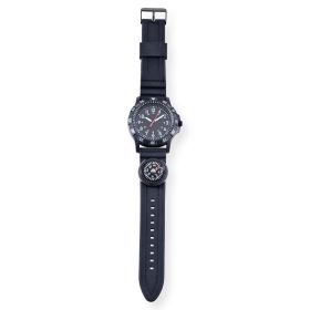 George Adult Male Analog Watch in Black Silicone with Compass (42039WMM)