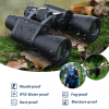 180x100 High Power Military Binoculars Day Night Vision Compact Waterproof Binoculars For Bird Watching Hunting Travel Football Games Stargazing With