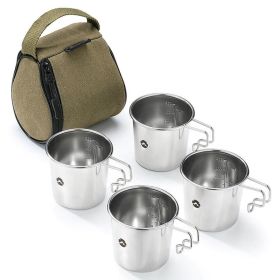 Camp Kitchen Supplies with Cup Bag for Outdoor Adventures (Color: As pic show, Type: Style B)