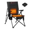 ANTARCTICA GEAR Heated Camping Chair with 12V 16000mAh Battery Pack, Heated Portable Chair, Perfect for Camping, Outdoor Sports, Picnics