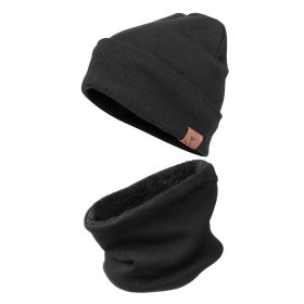 OZERO Winter Beanie Daily Hat - Thermal Polar Fleece Ski Stocking Skull Cap for Men and Women Set (Color: Black)