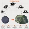 Pop Up Tent Automatic Setup Camping Tent Waterproof Instant Setup Tent with 4 Mosquito Net Windows Carrying Bag for Hiking Climbing Adventure Fishing